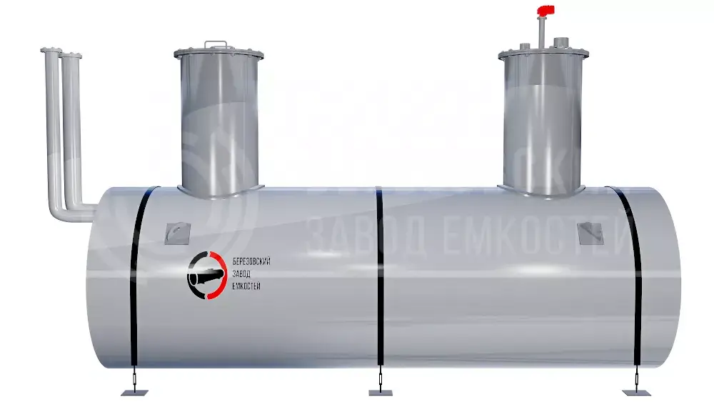 Резервуар горизонтальный стальной подземный двустенный РГСПД 50